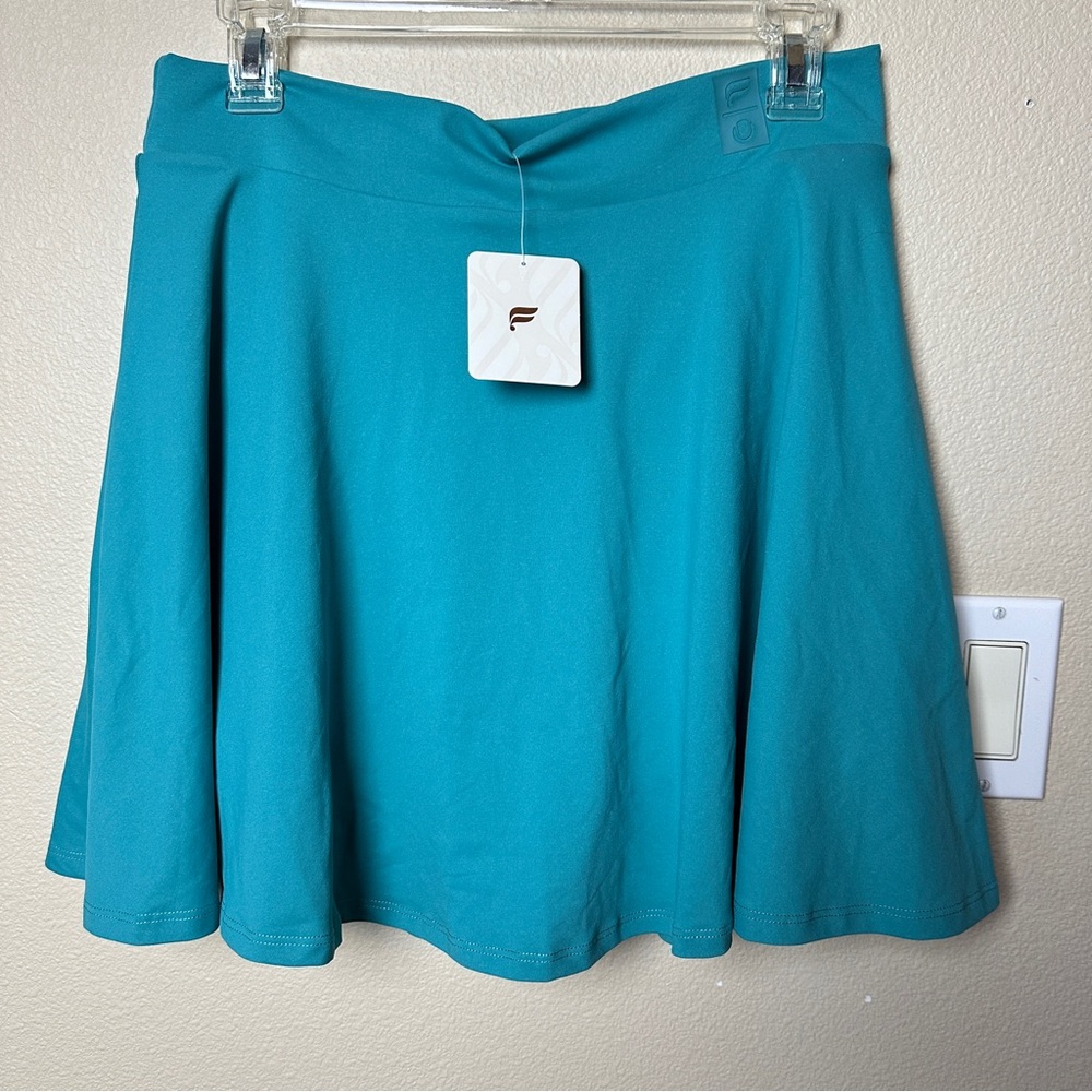 Fabletics Polo Tennis Flounce Skort Teal NWT Size L/10